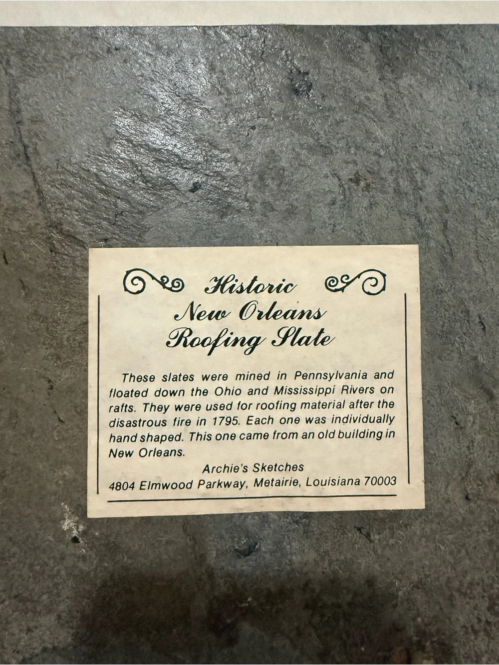 Vintage-Style New Orleans St. Vincent Cathedral  Slate Wall Art